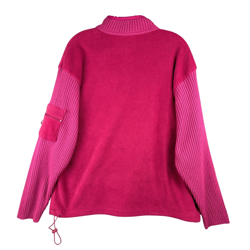 Vintage Looney Tunes Sylvester Tweety Fleece Jacket Pink XL Mixed Media Zip Up - Picture 6 of 6